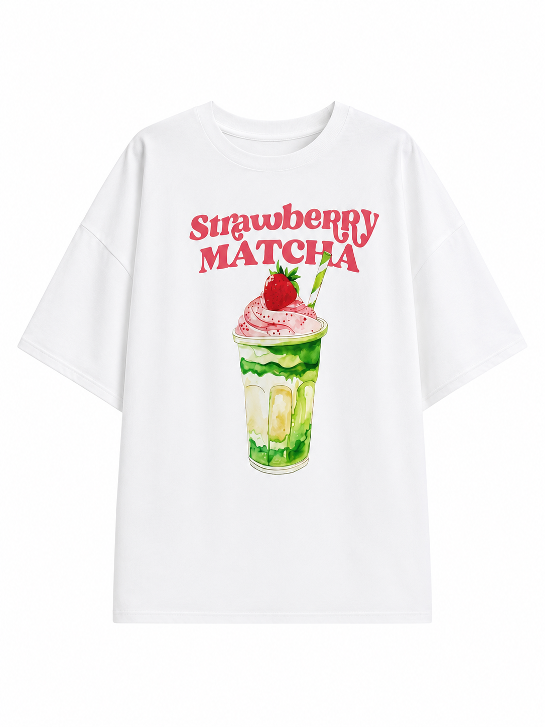 Player Oversized Strawberry Matcha