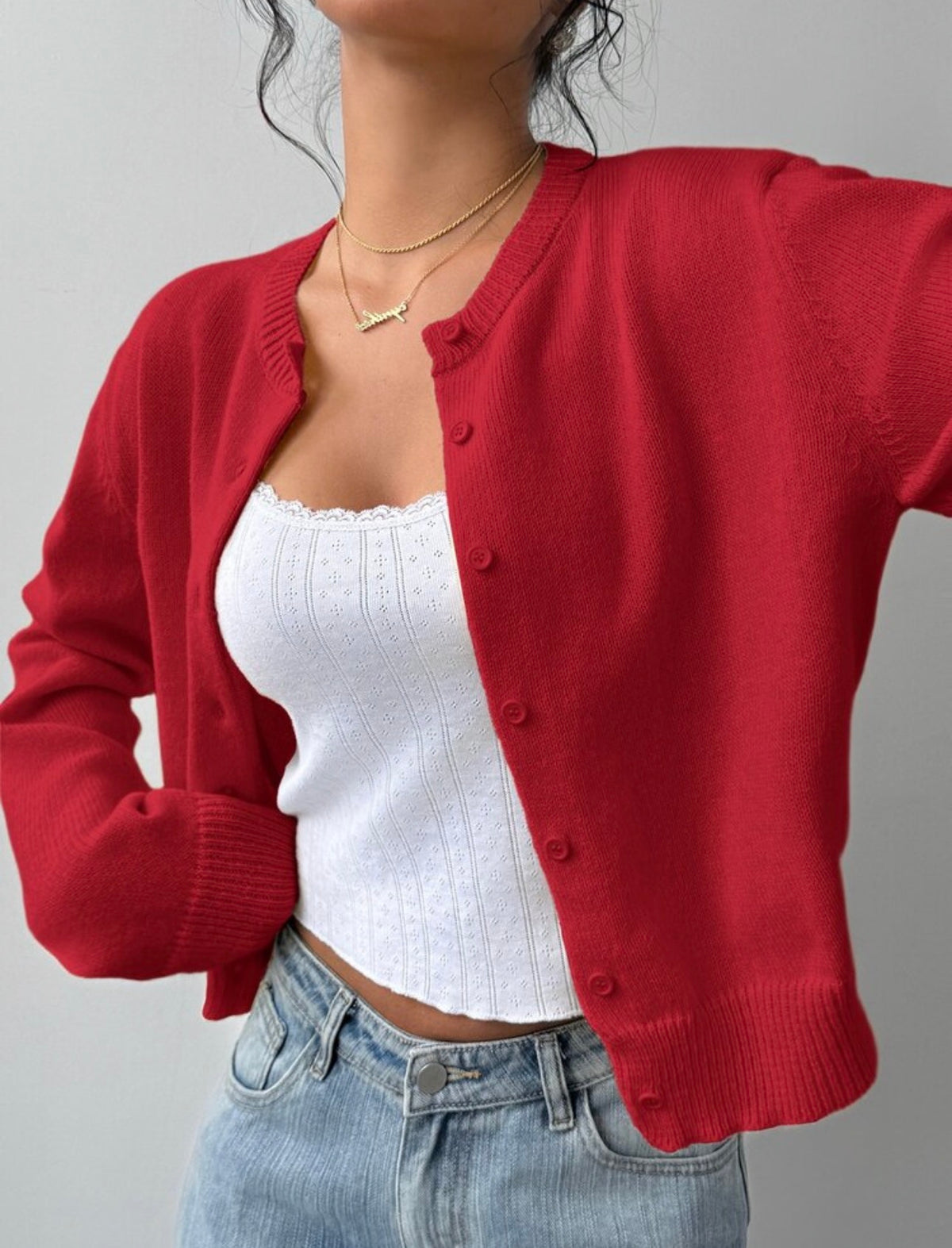 Cardigan rojo