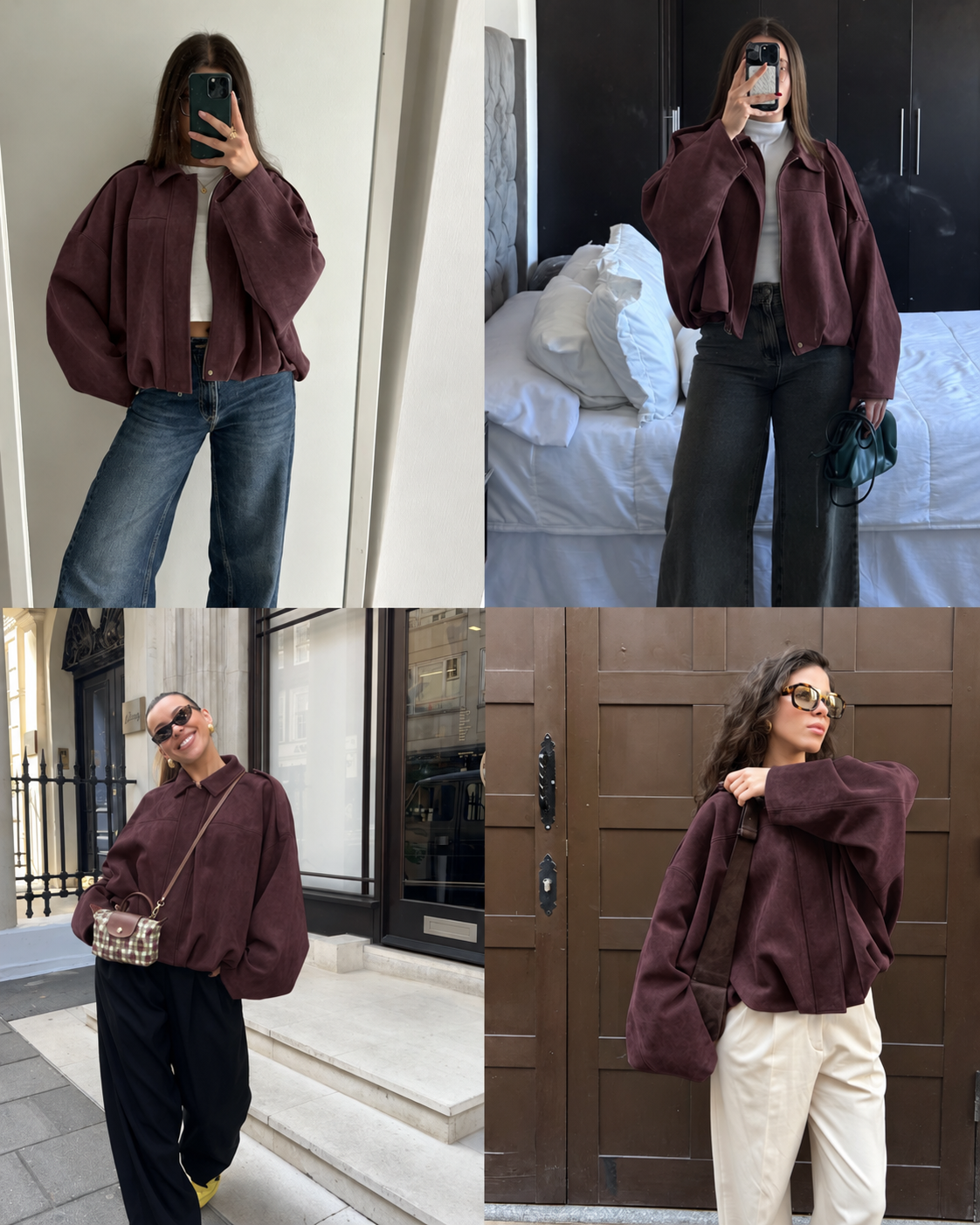 Jacket Oversized Merlot