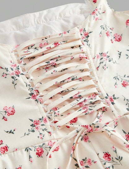 Vestido romántico con corset