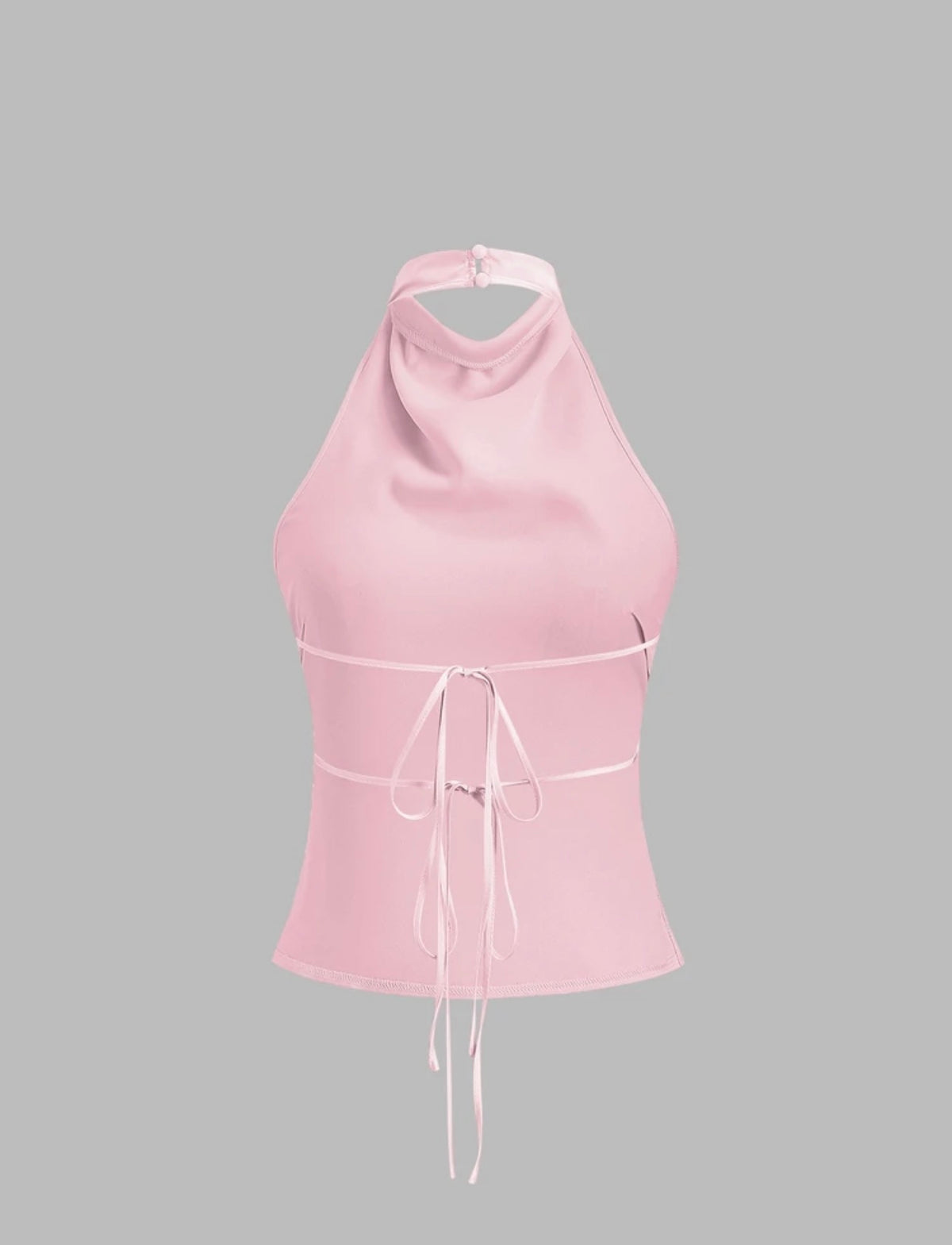 Blusa halter escotada