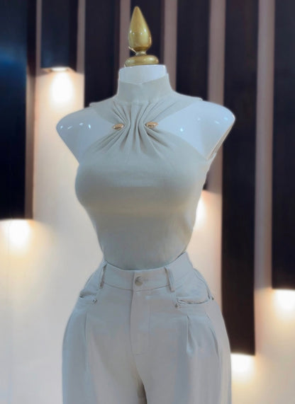 Blusa Golden Cuello Alto