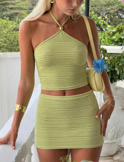 Conjunto de verano verde