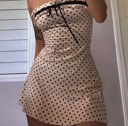 Mini vestido polka dots