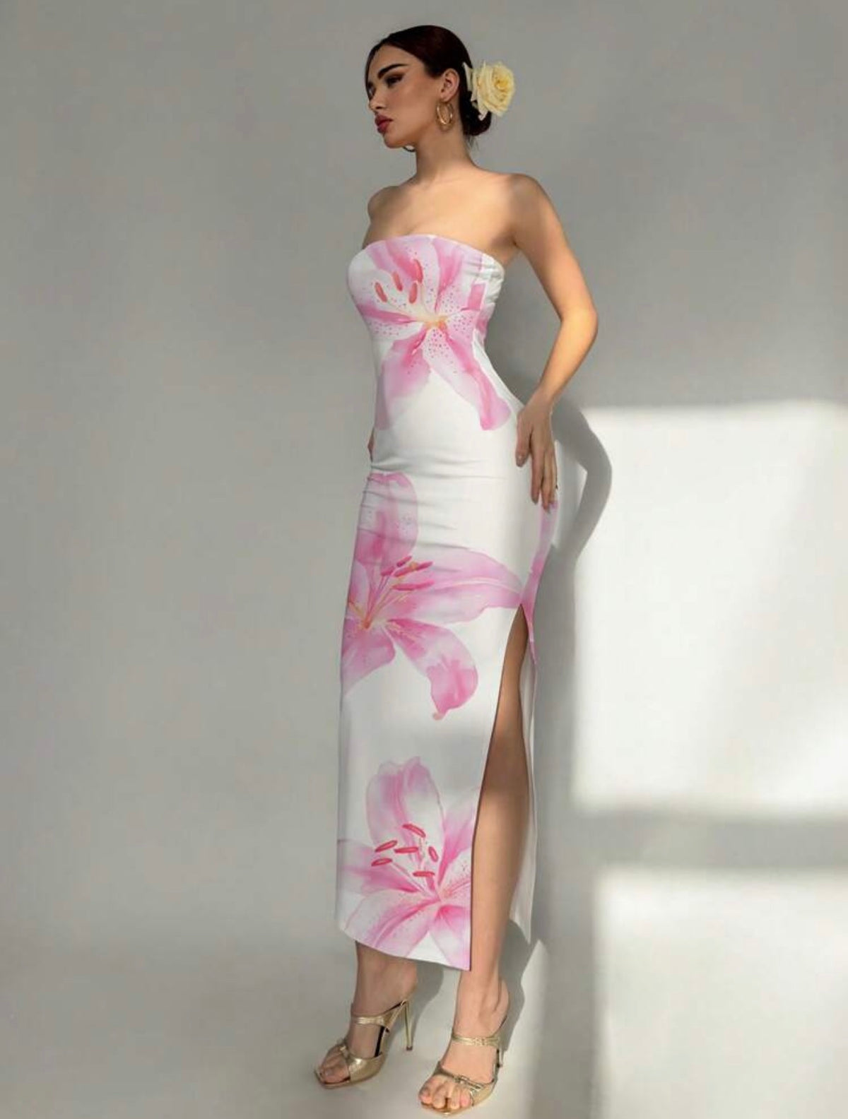 Vestido tubo floral
