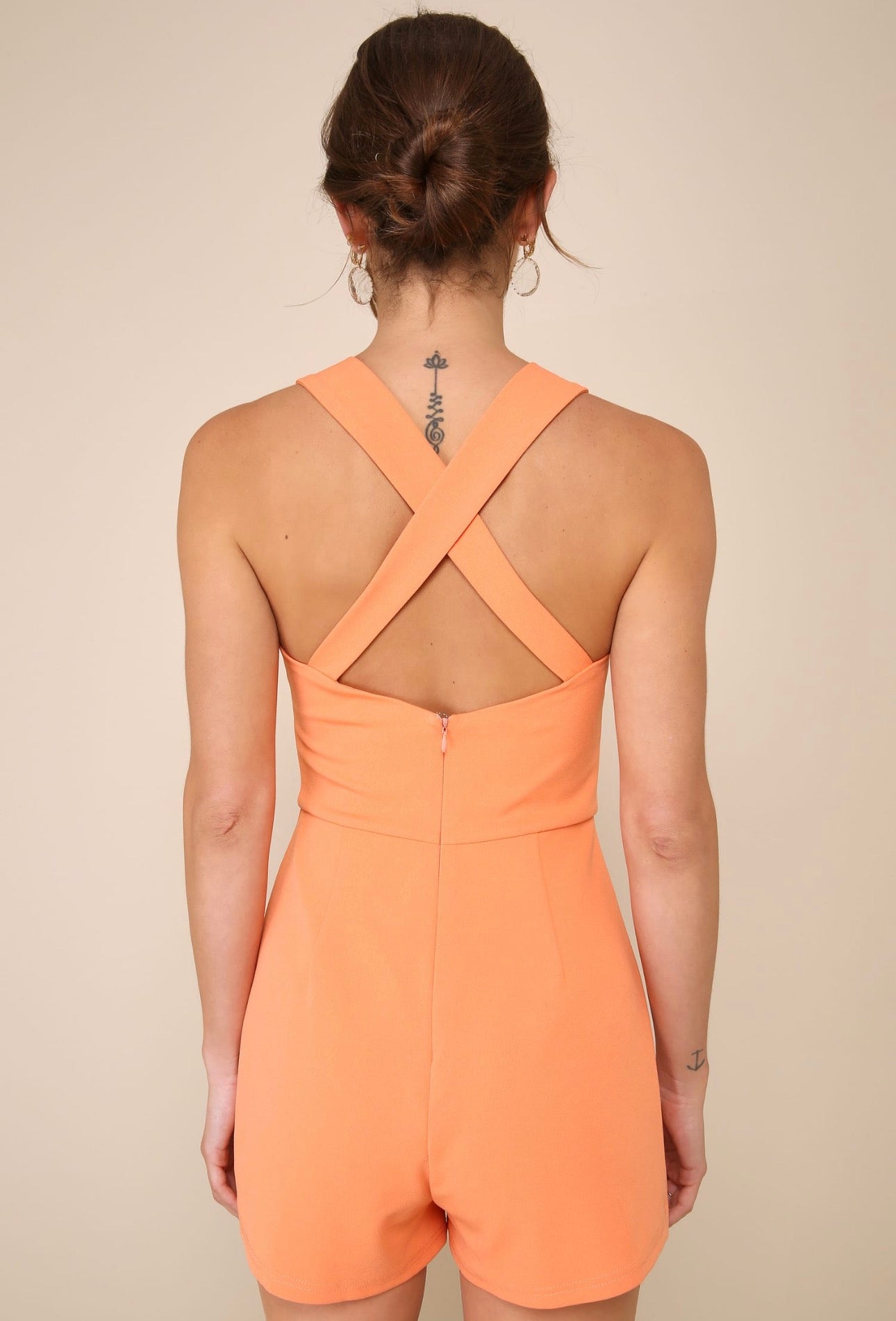 Enterizo de Short Crush Orange