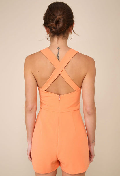 Enterizo de Short Crush Orange