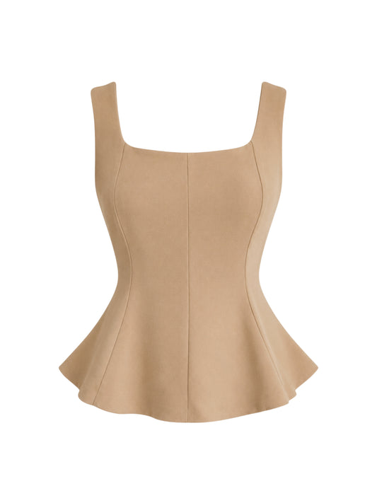 Blusa Peplum Beige