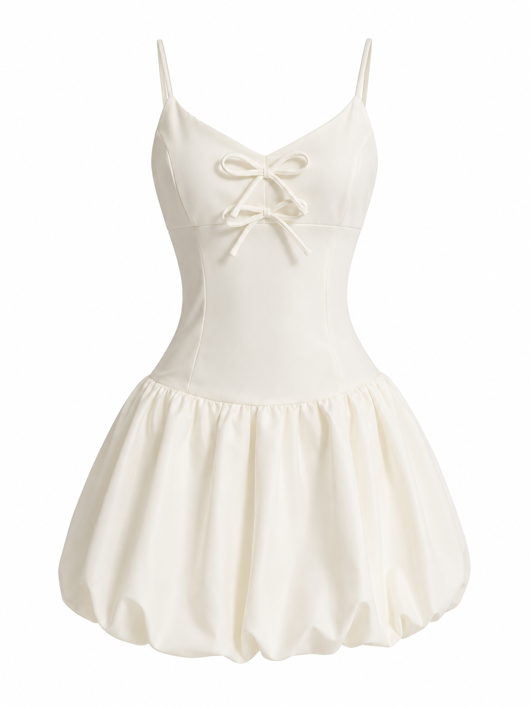 Vestido Balloon Creamy