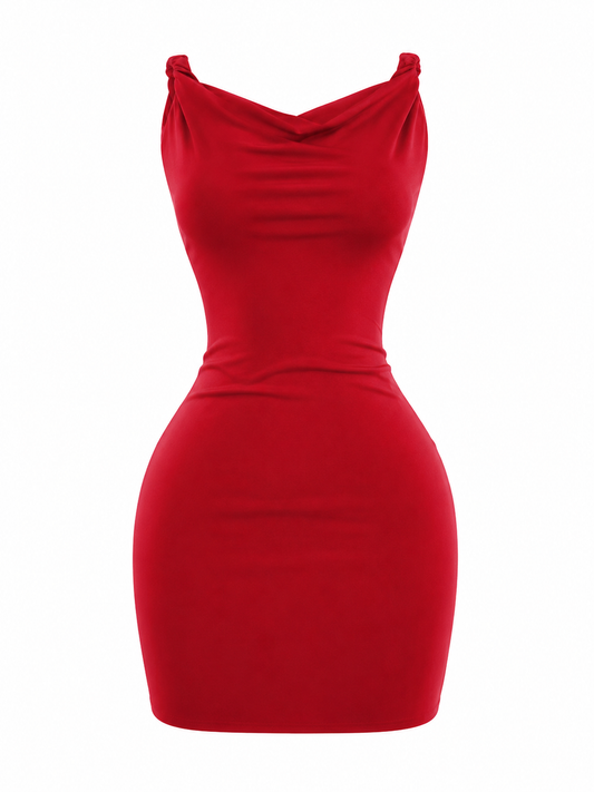 Vestido Knot Cherry