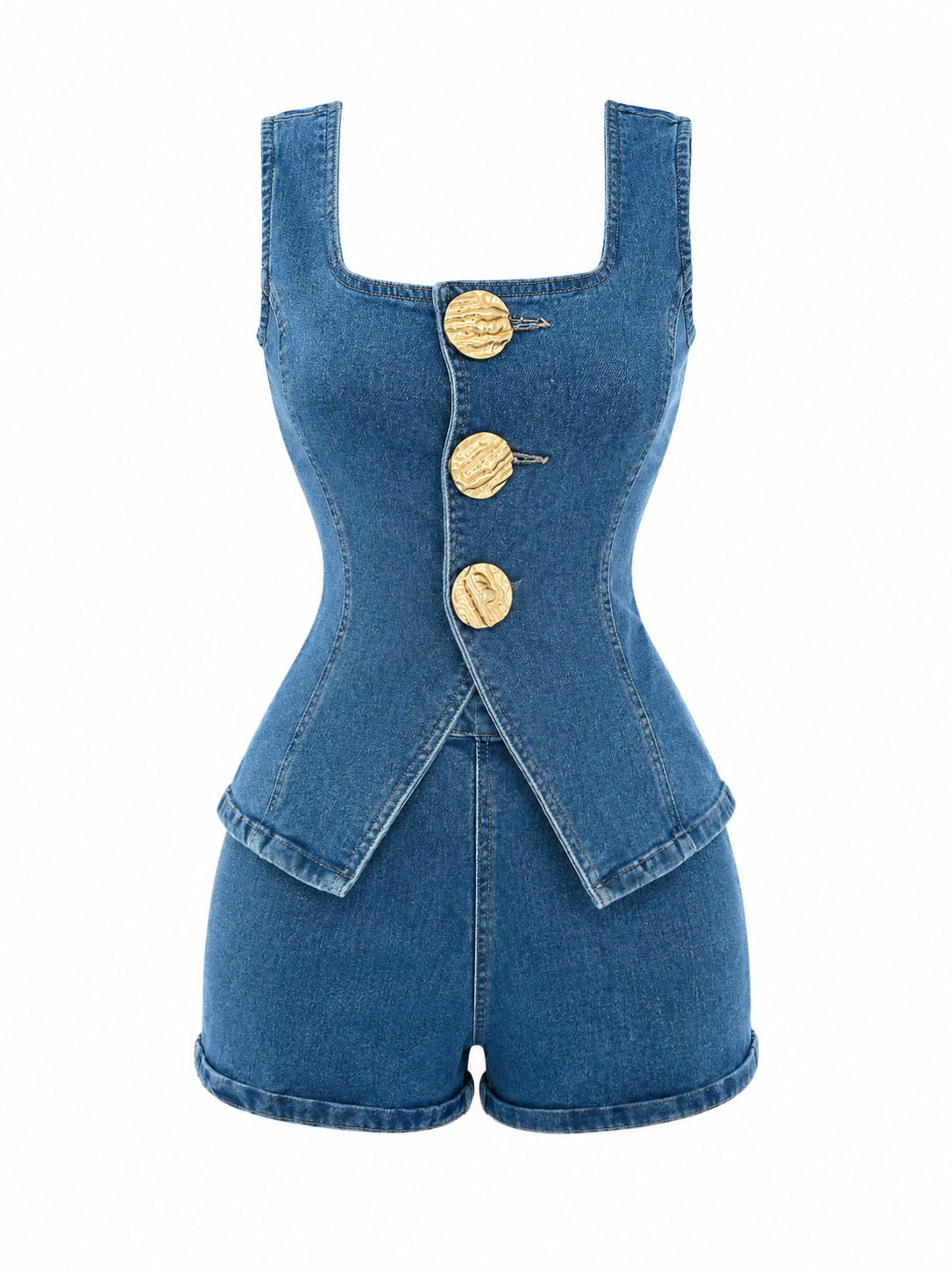 Conjunto Denim Shorts