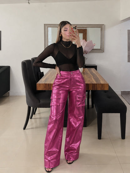 Pantalón Cargo Metalic