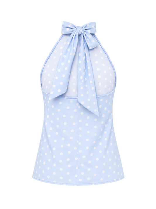 Blusa Blueberry Polka Dots